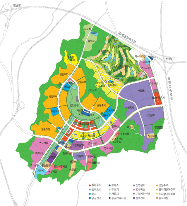 원주기업도시 토지이용계획도
