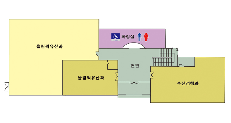 제2청사 환동해관 신관-1층 안내